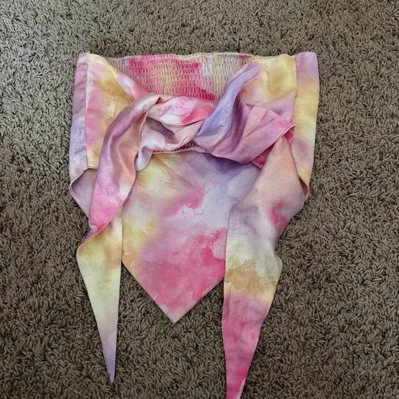 superdown Multicolor Tie-Dye Off-Shoulder Top - Picture 2 of 3